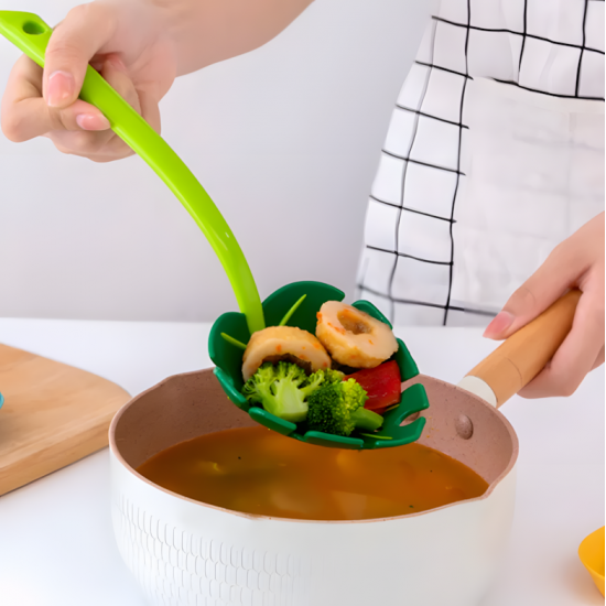 Leaf-Shaped Serving Spoon
